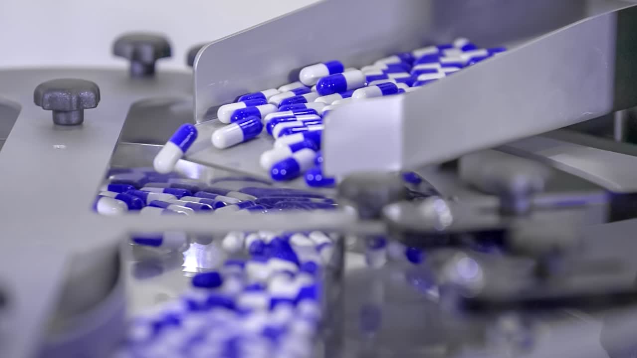 Pills for Covid-19 treatment production process. Research and cure for pandemic