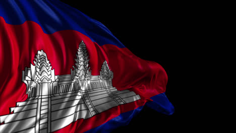 cambodian flag waving