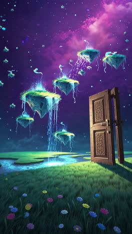 floating islands and mystical doorway