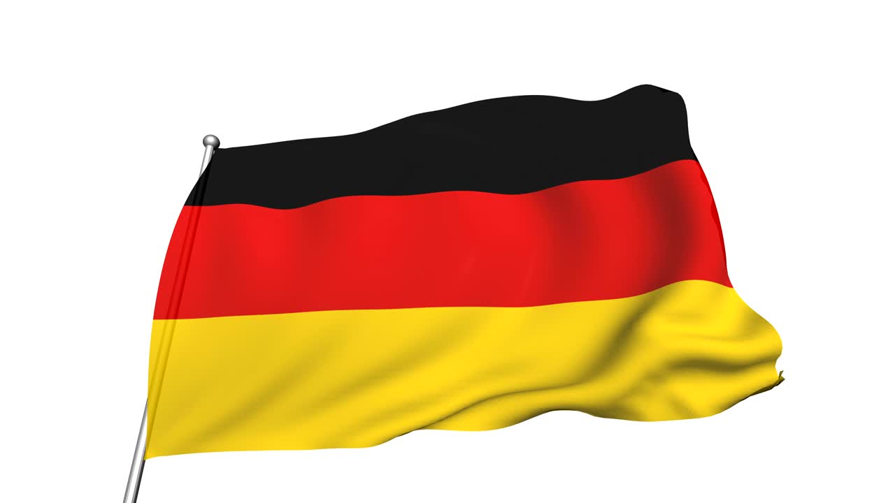 Bandiera della Germania (semi-trasparente, in loop, canale alfa)