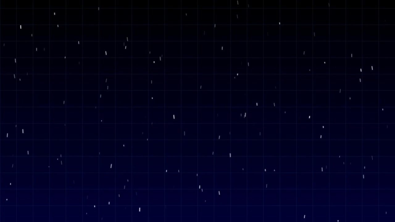 Abstract Digital Background with Falling Particles and Grid Overlay