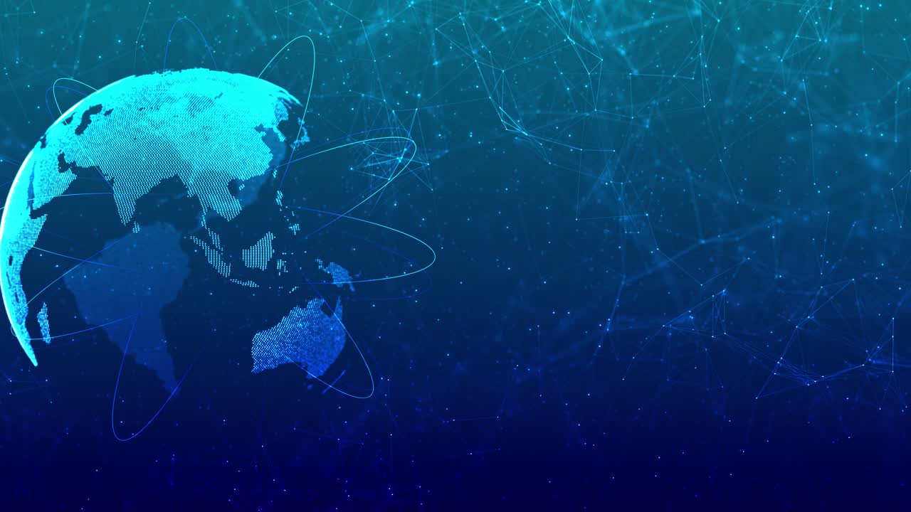 Global network connection data processing data technology global world digital social network icons