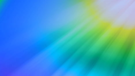 animación del sol brillante sobre los colores del arco iris de fondo