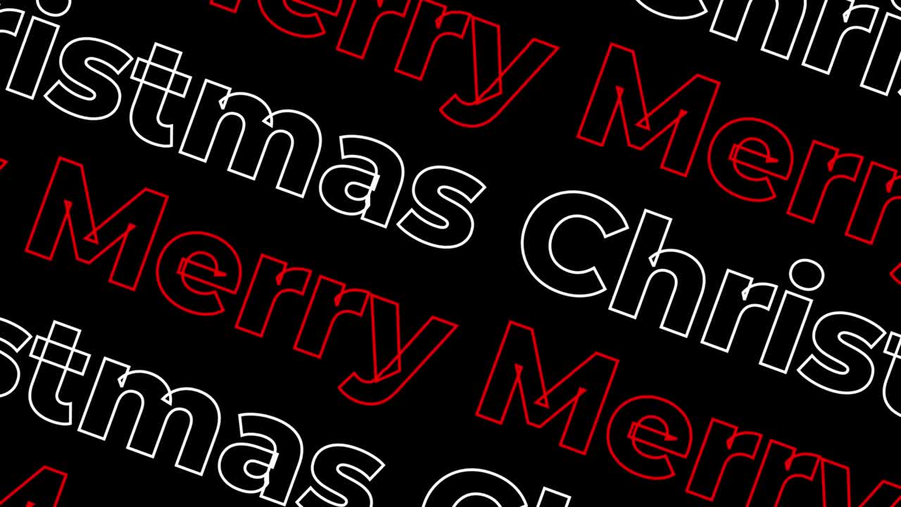 메리크리스마스 시엄리스 텍스트 모션 애니메이션 크리스마스