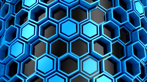 el fondo de los hexágonos