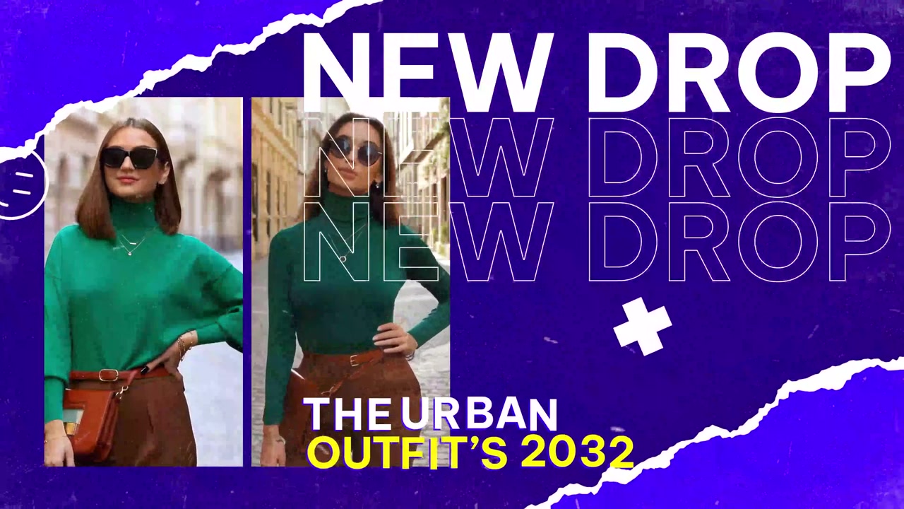 Donna alla moda che presenta la nuova collezione di moda urbana