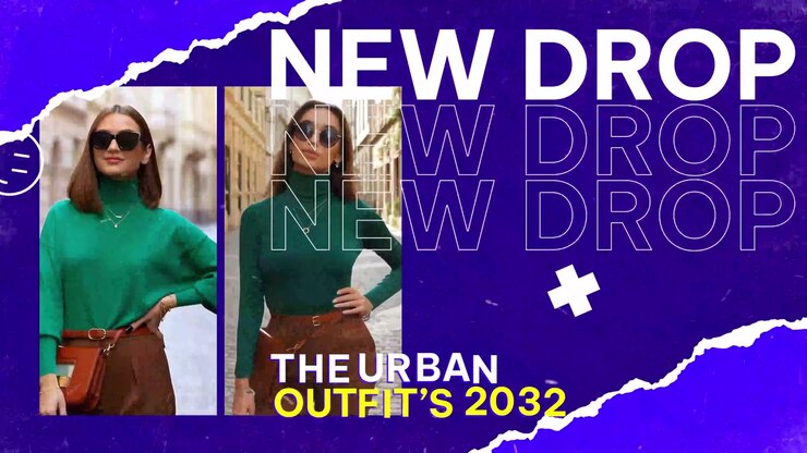 Donna alla moda che presenta la nuova collezione di moda urbana