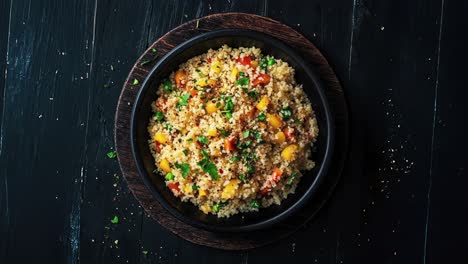 Leckerer-Vegetarischer-Couscous-Salat-Mit-Frischem-Gemüse