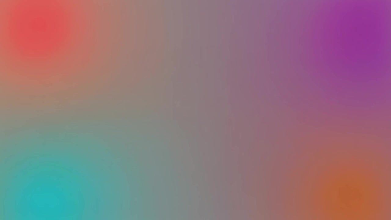 Abstract Motion Background with Shifting Colorful Gradient Orbs