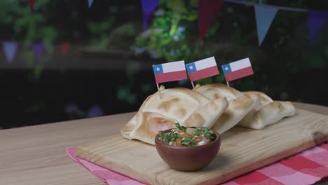 empanadas y pebre fiestas patrias chile vino de patio puesto en