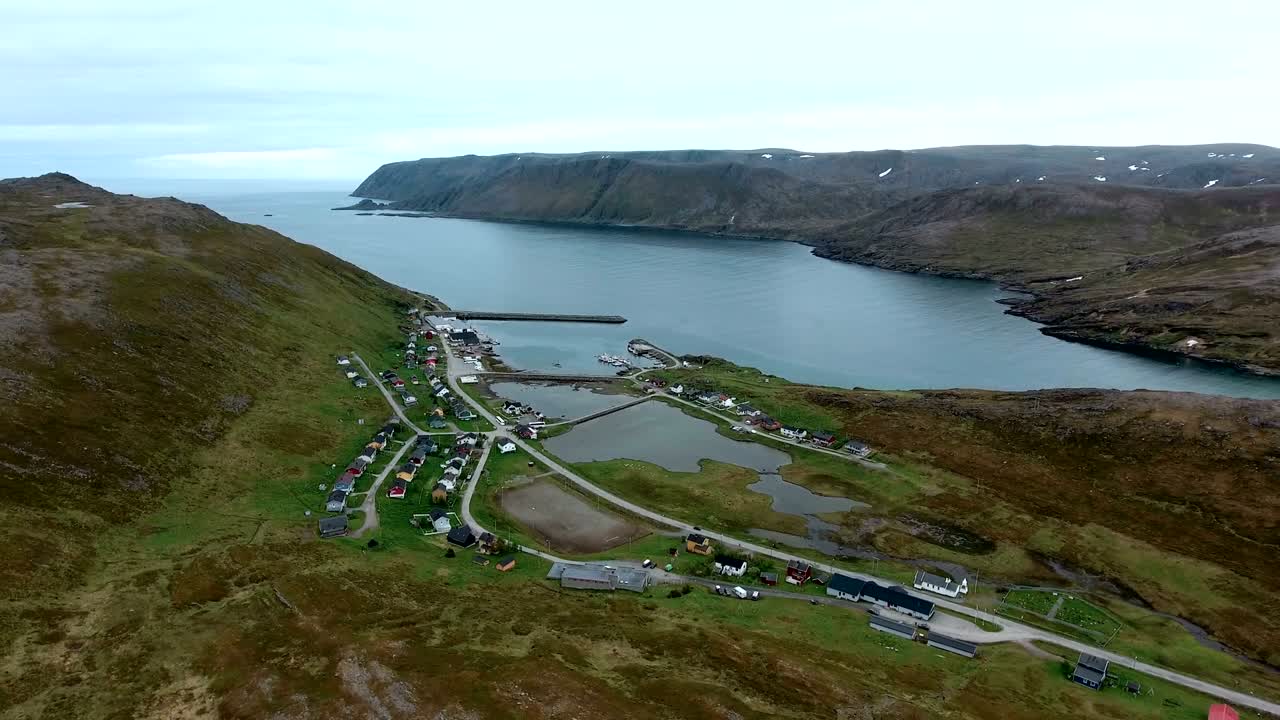 노르웨이 북부의 북쪽 케이프 (nordkapp).