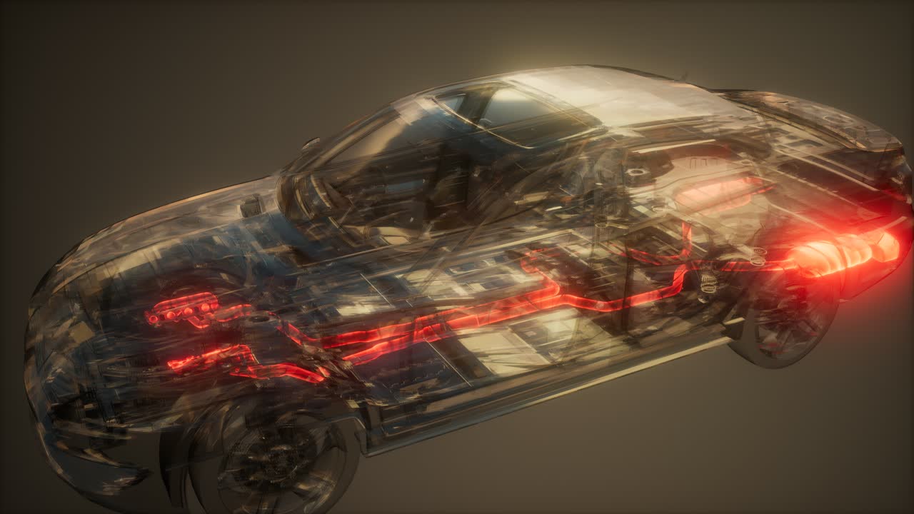 Exhaust System Visible in Car