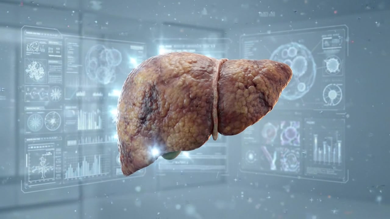 3D Medical Animation of a Diseased Human Liver