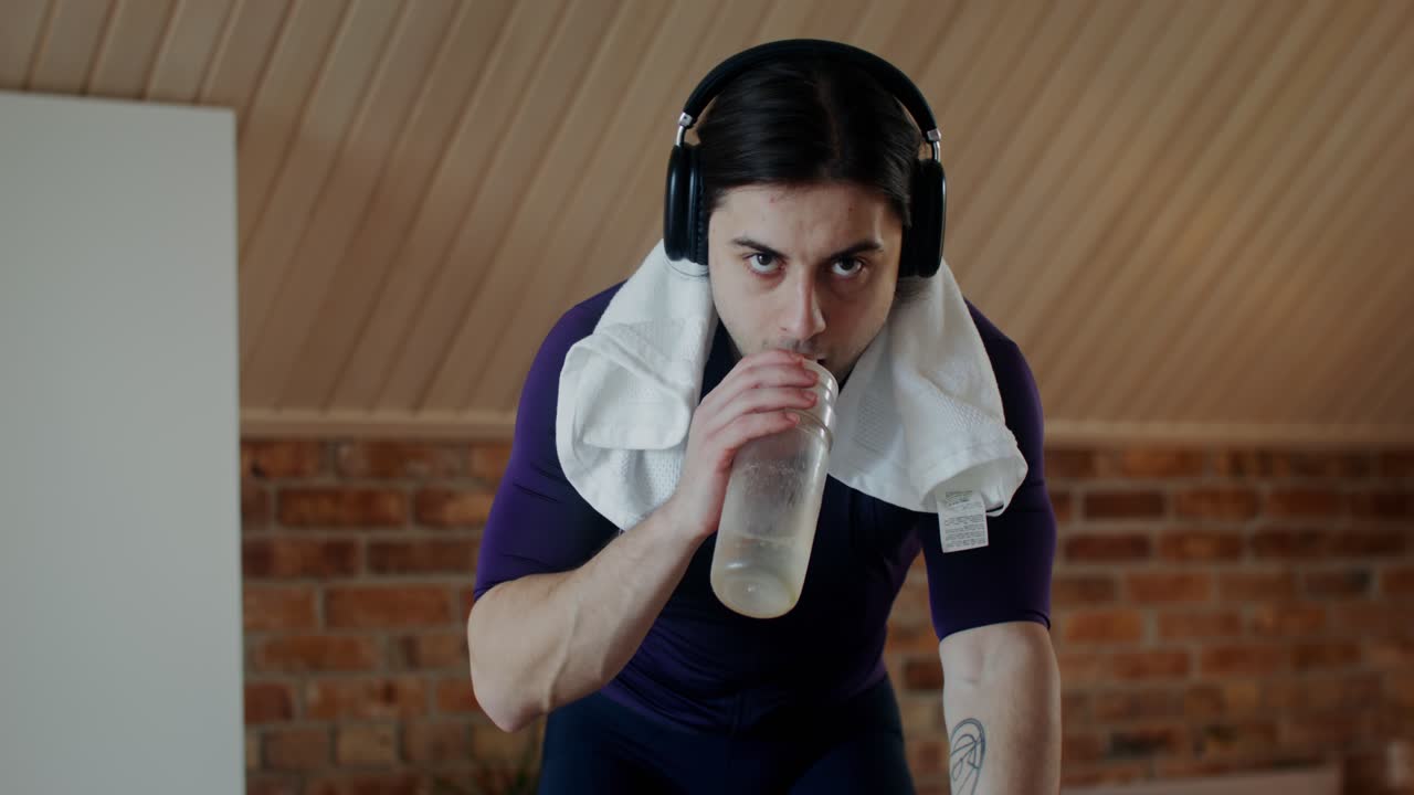 집에서 일하는 남자