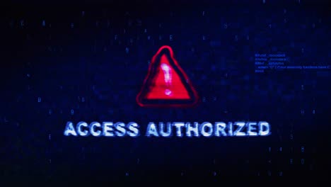 Access Denied/Authorized Error Message on Digital Screen