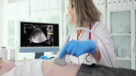 medical professional performing an ultrasound examination