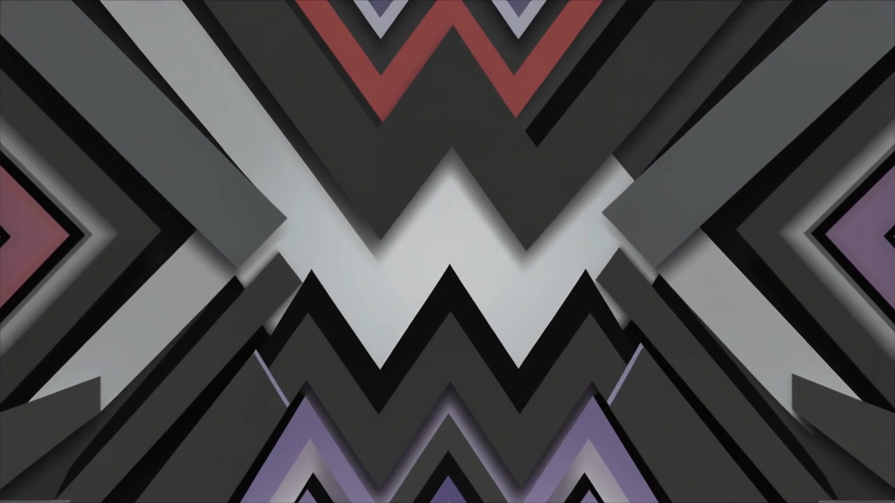 Sfondo animato geometrico astratto con motivi a zigzag
