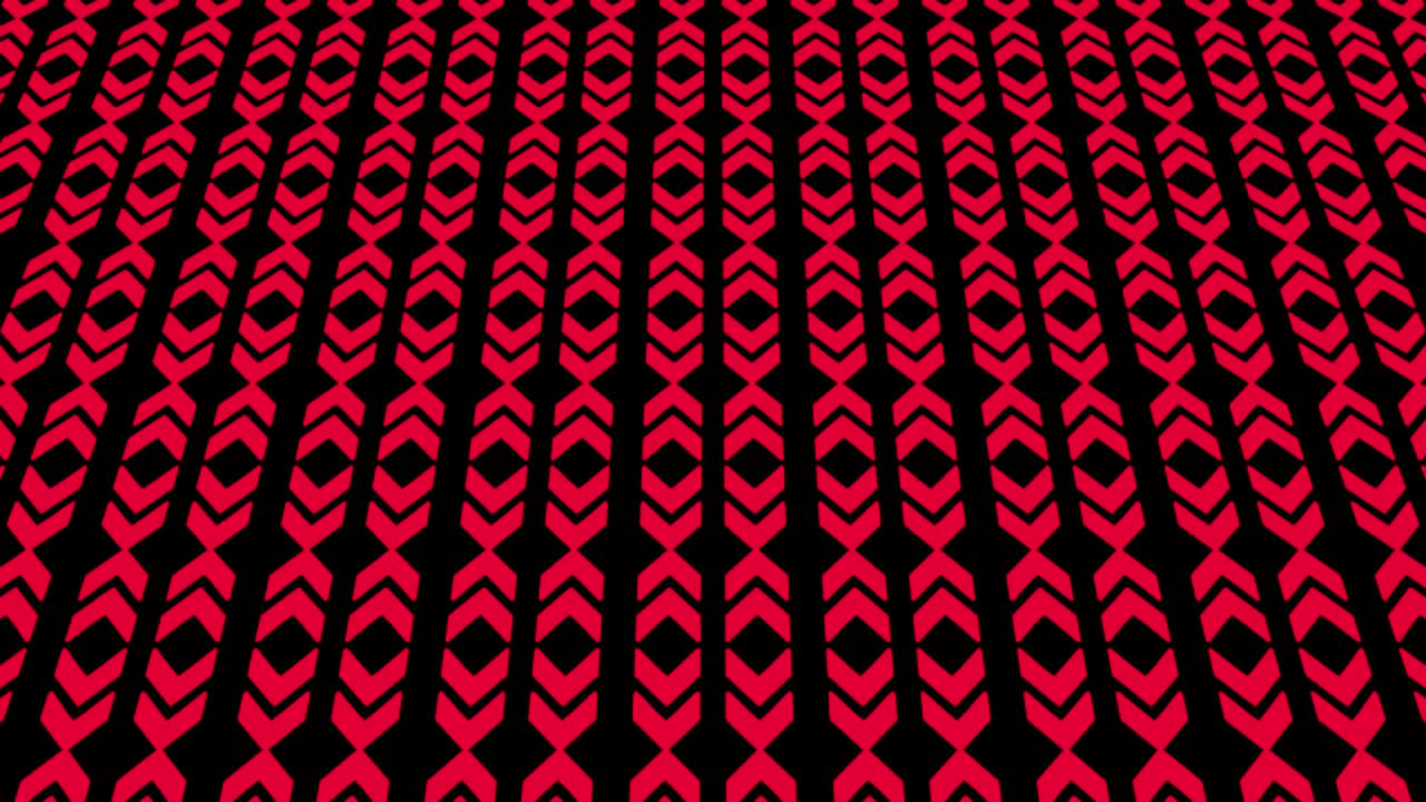Graphic video pattern with geometric figures that tilts up and moves.