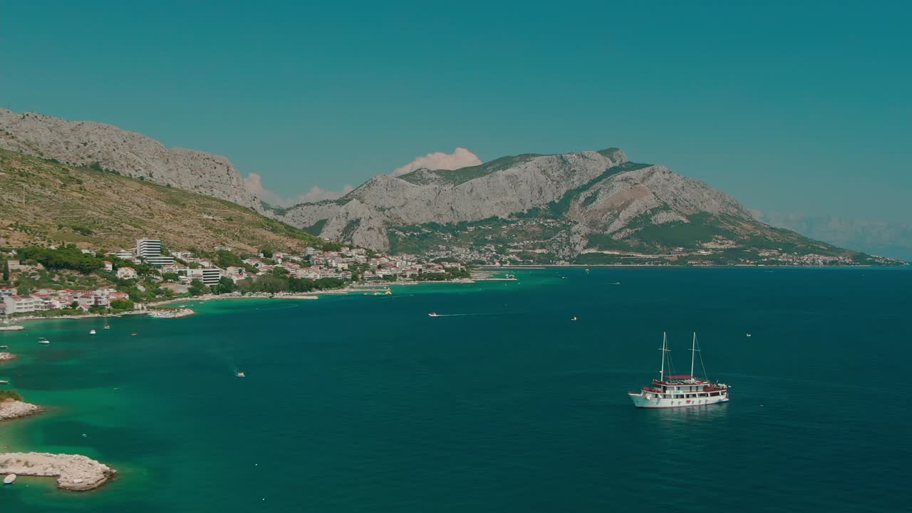 Croatia coast aerial beaches blue water nature clean sunny vacation