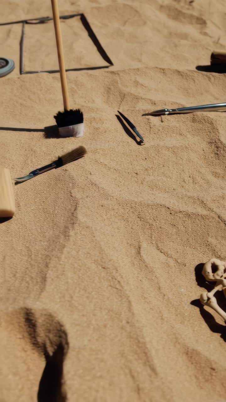 Excavating a Skeleton in Sand