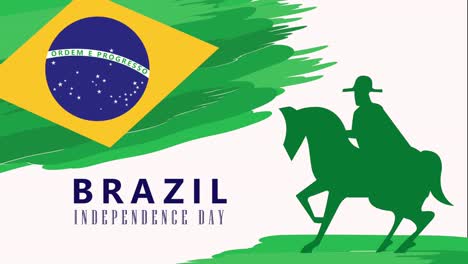 independencia de brasil letras con caballo
