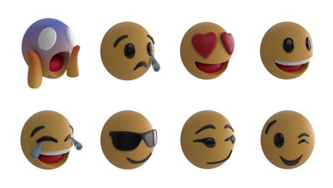 los iconos de los emoji 4k