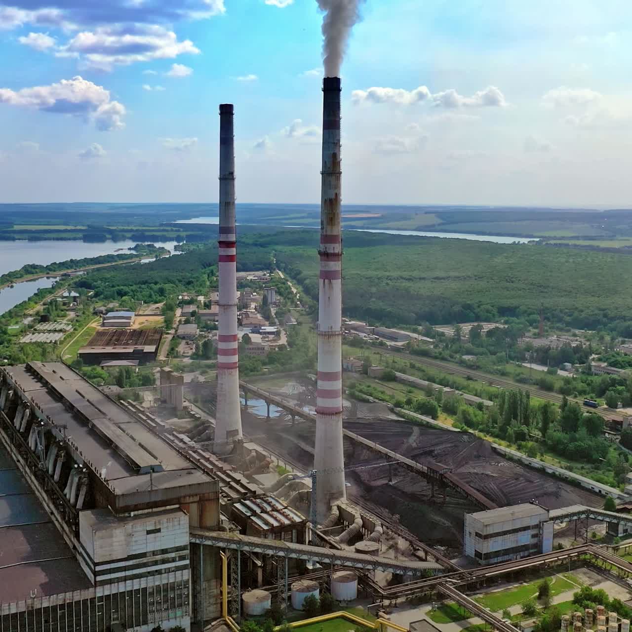 contaminación del aire de las fábricas