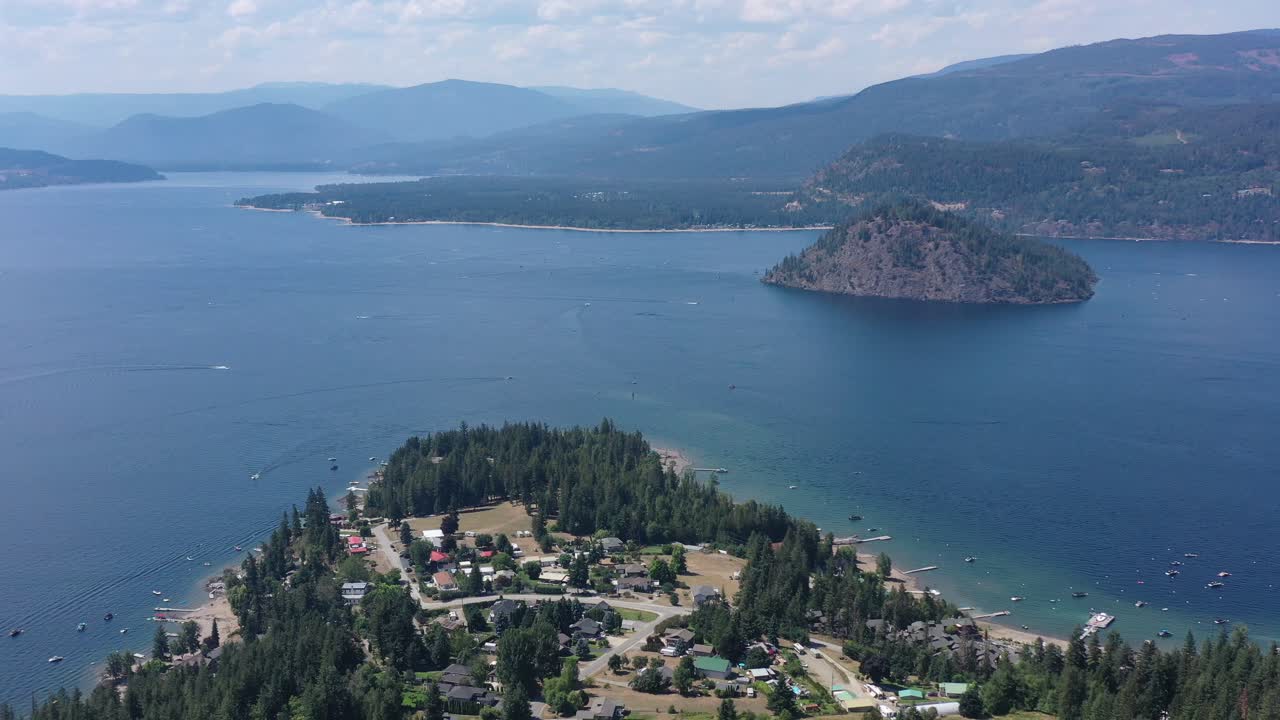 A Bird's-Eye View of Shuswap Lake and Surroundings