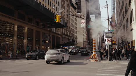 fifth avenue, new york city street scene