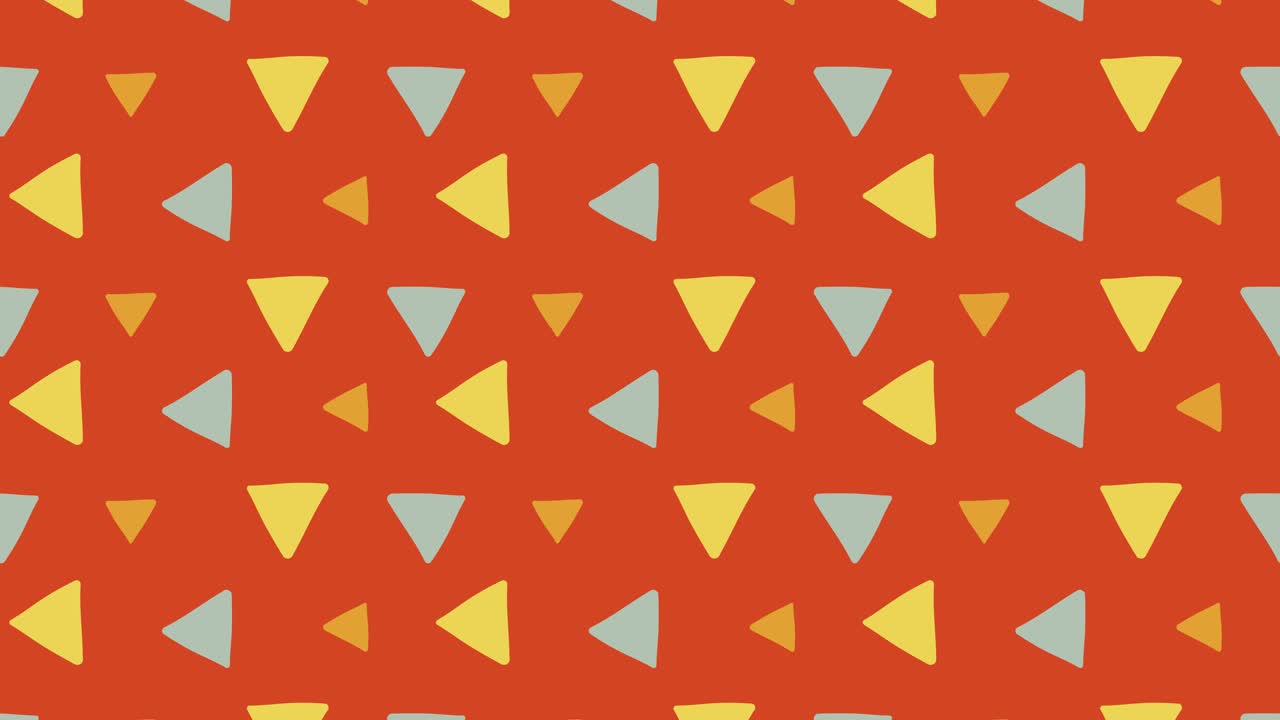 Triangle Fluidic Pattern Orange Background