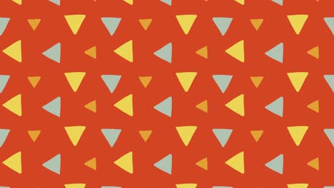 triangle fluidic pattern orange background