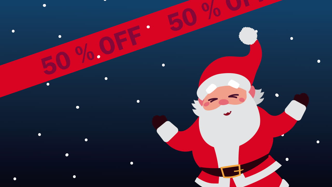 venta de navidad con papá noel