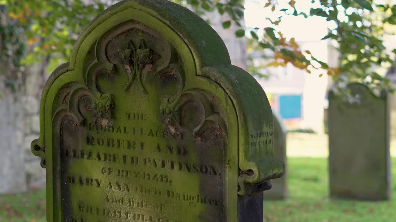 Ancient Gravestone in a Churchyard