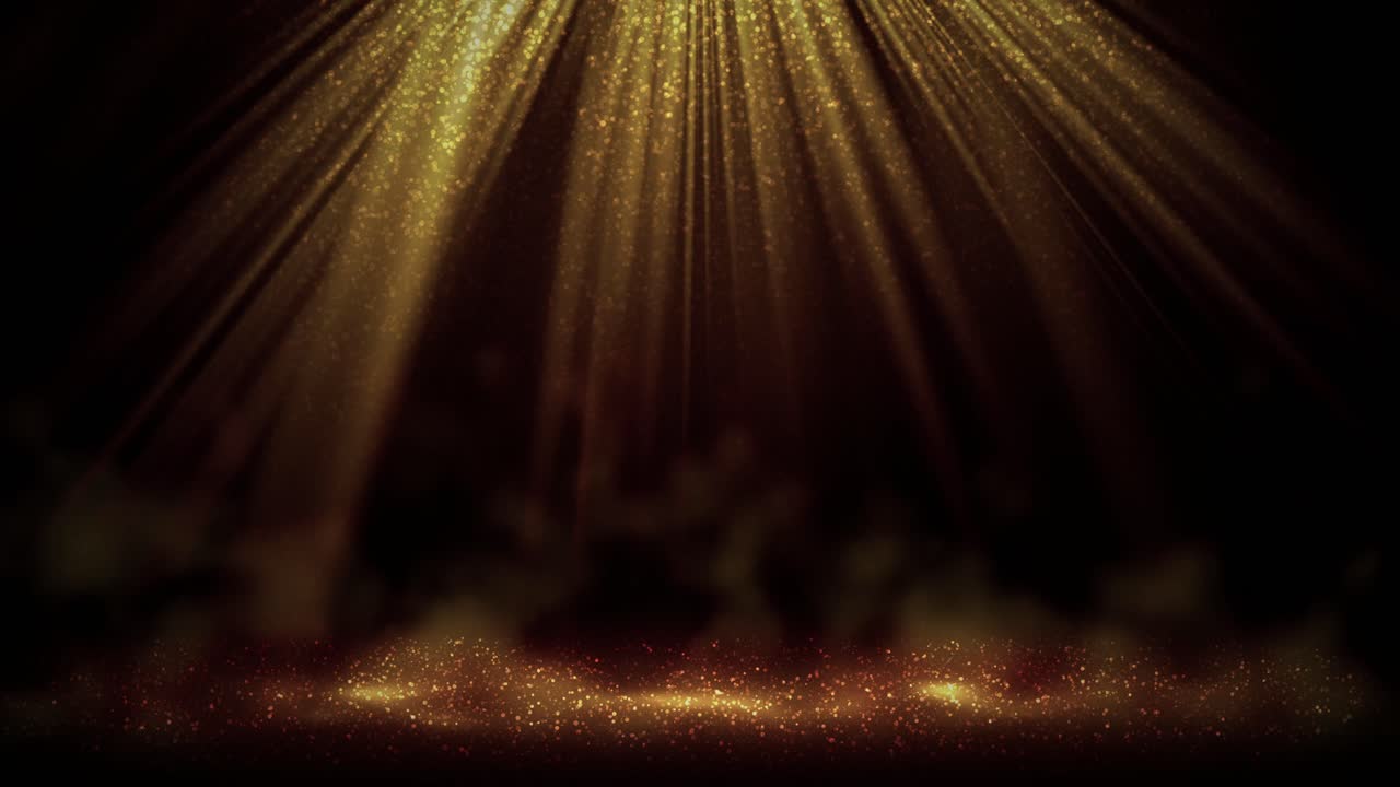 Golden Spotlight Abstract Background