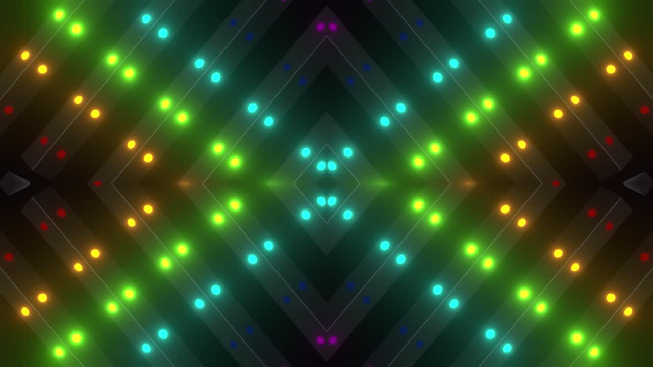 Colorful Geometric Light Pattern