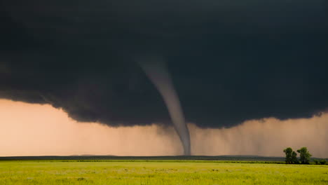tornado over a field