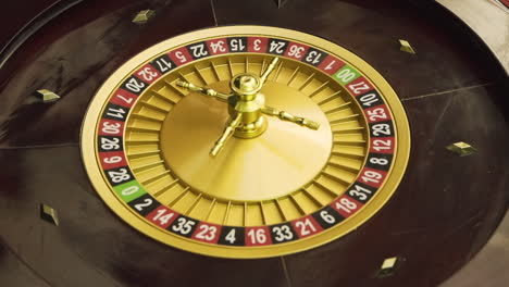 roulette wheel at a casino