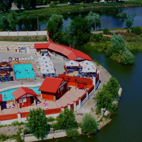 swimming pool in residential area
