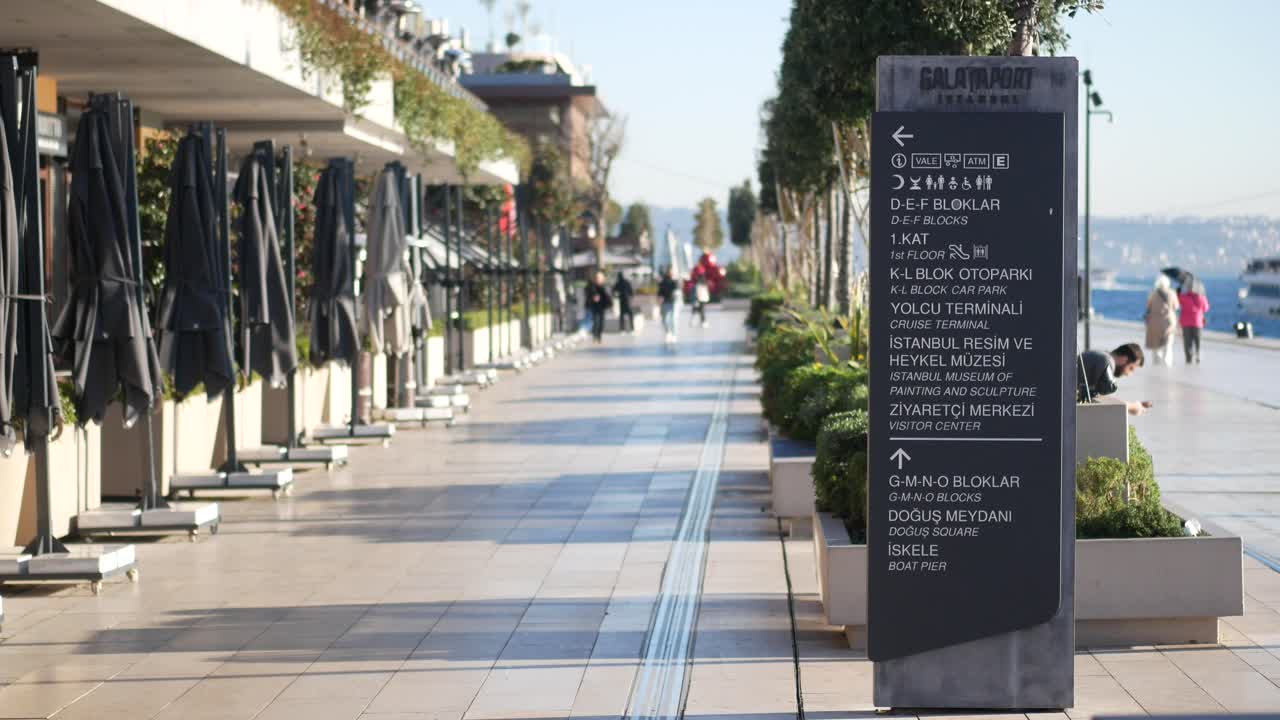 Galataport Istanbul, Turkey - Walking by the Waterfront