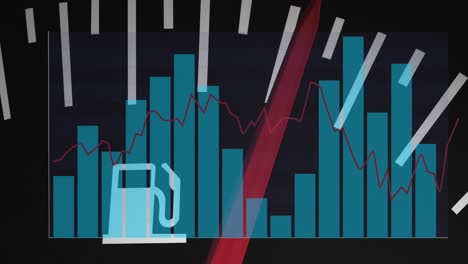 animation of data processing over car panel