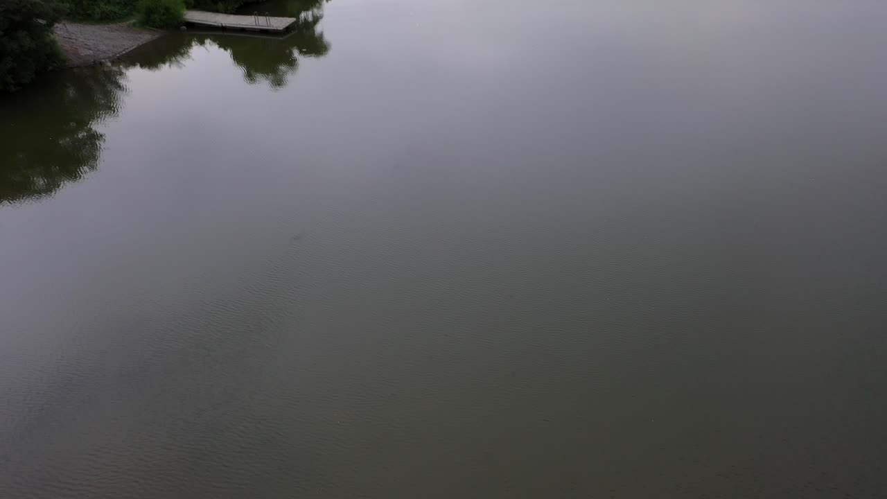 노스 캐롤라이나 주날루스카 호수 일몰 공개