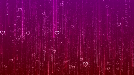 valentines day heart bokeh particles sparkling stars love animation shiny glitter heart valentine