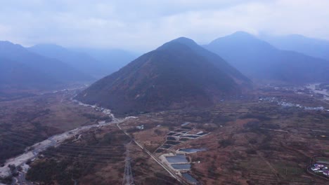 rural land in china with farm field