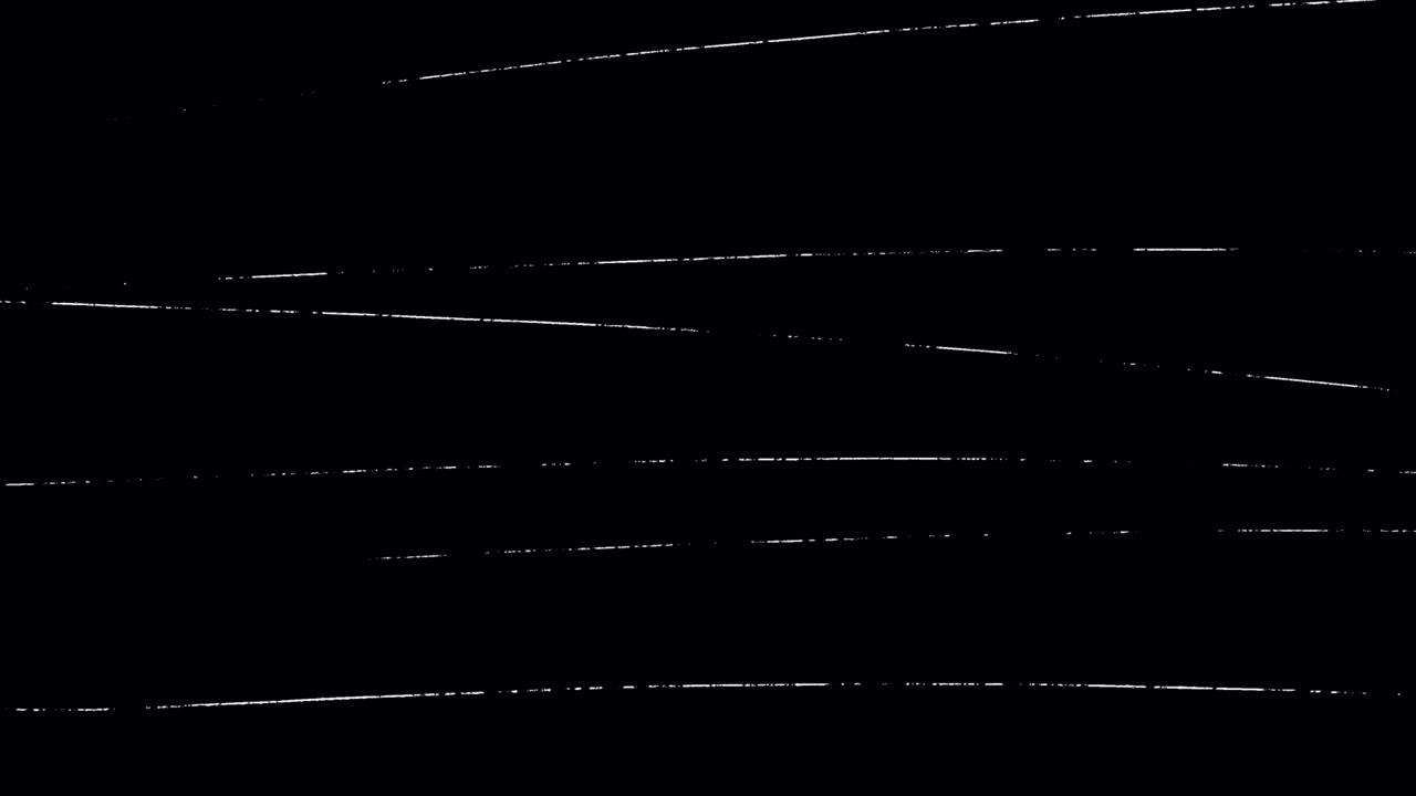 Dynamic White Sketch Lines Moving on Black Background
