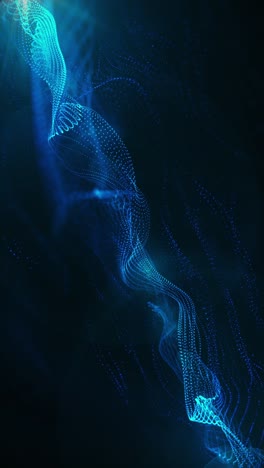 blue abstract background with lines and dots on it. vertical looped animation