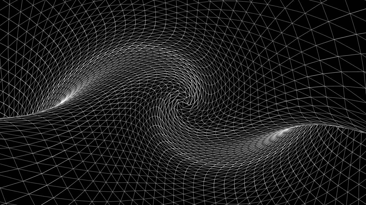 Abstract 3D Mesh Spiral Design