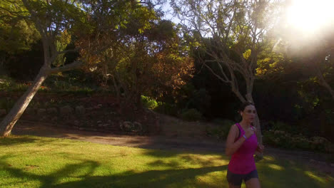 Woman-jogging-in-park