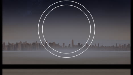 animation of scan scope over cityscape