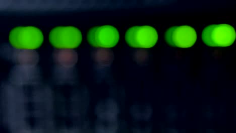 blurred out indicators on many hard disks.