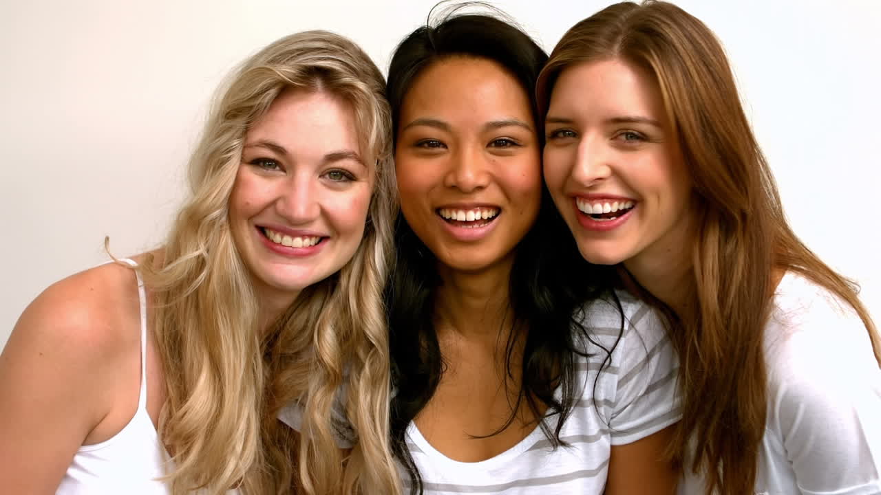 amigos sonrientes mirando a la cámara